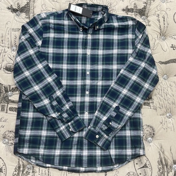 Slate & Stone Plaid Print Trim Fit Shirt - Picture 3 of 7
